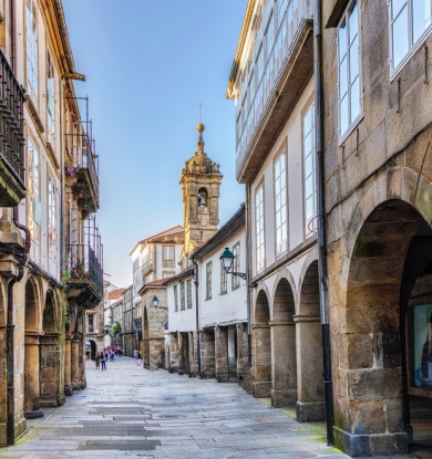Ruas de Santiago de Compostela.